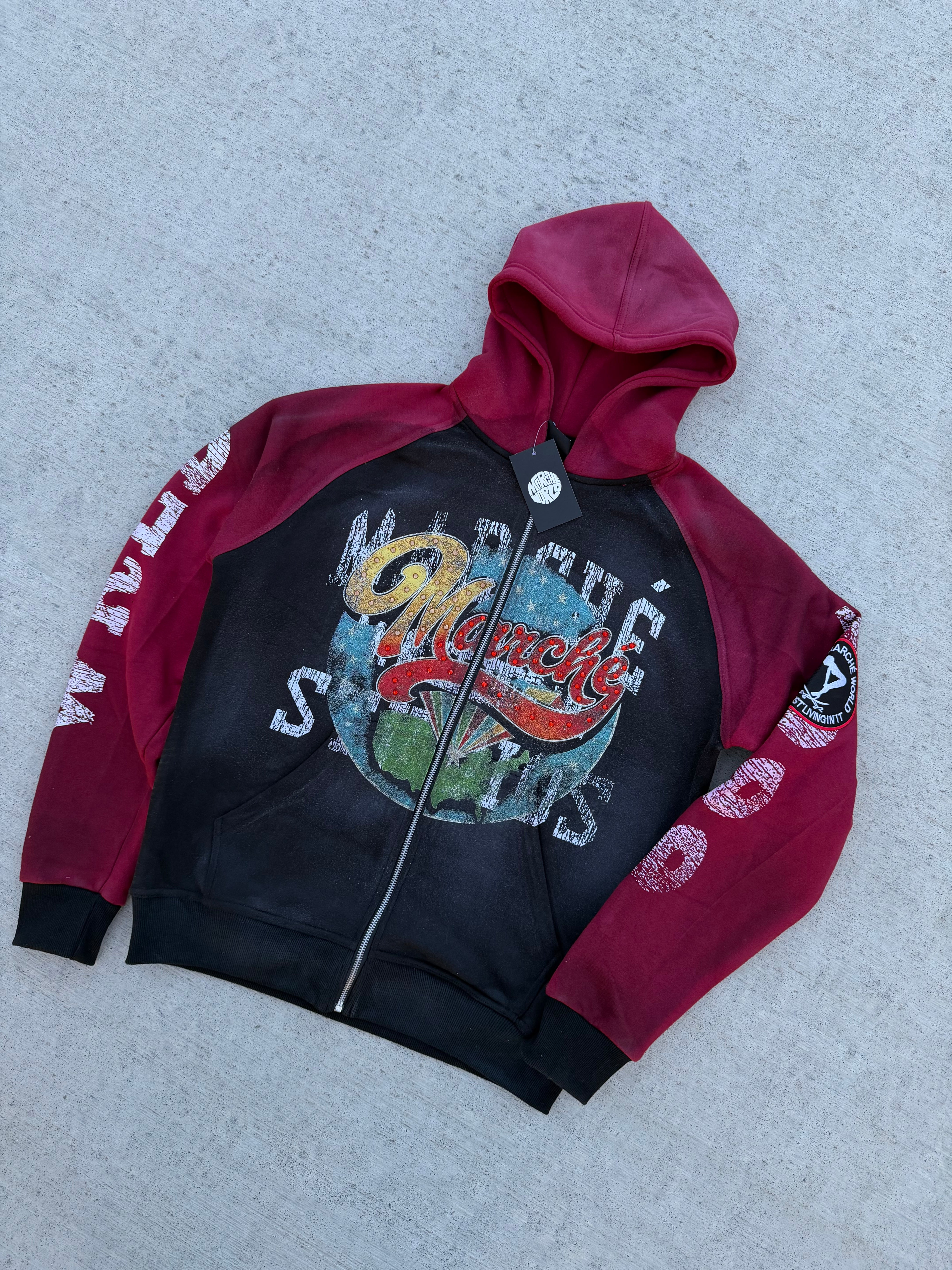 Marché Stone Zip Up